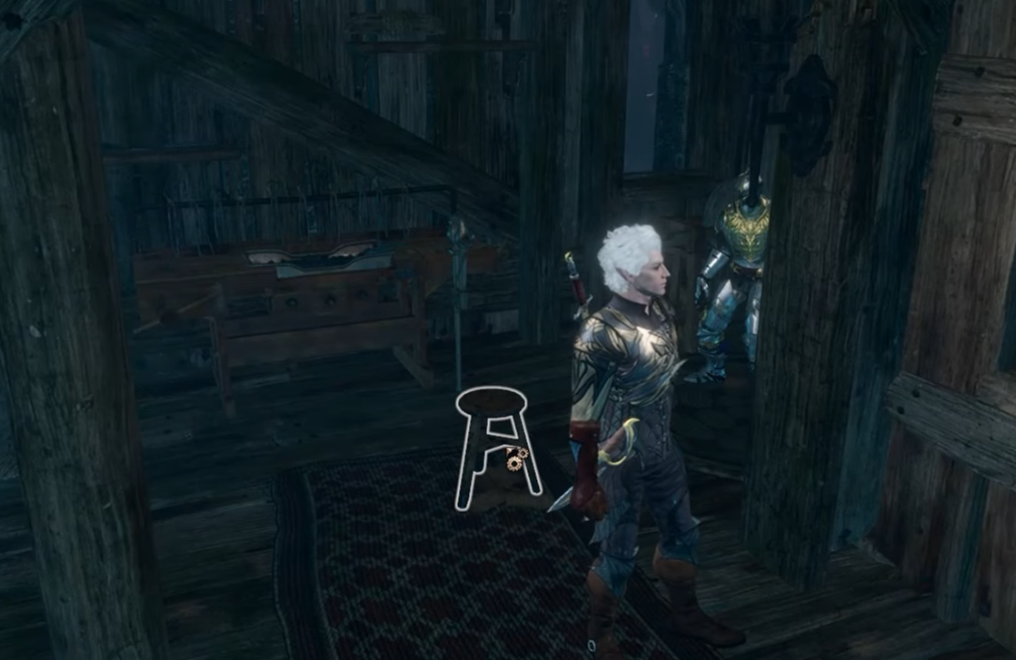 Image of a Stool in the Arcane Tower in BG3.