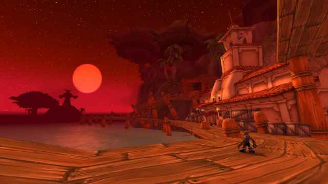 Booty Bay during the Blood Moon event in Season of Discovery
