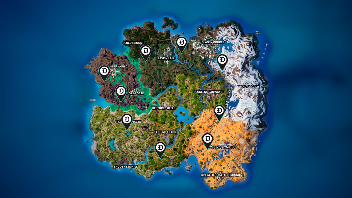 All Bunker Mod Bench locations in Fortnite Chapter 5 season 2 Dot Esports