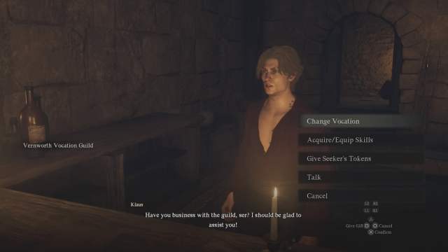 Speaking with Vernworth Vocation guild in Dragon's Dogma 2