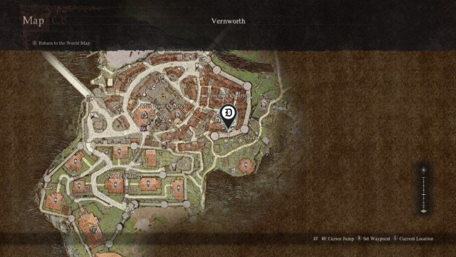 The location of Albert's common house in Dragon's Dogma 2.