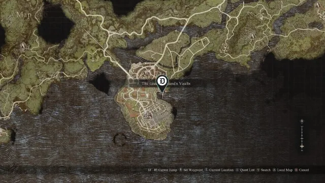 The location of the Magistrate Waldahr in Dragon's Dogma 2.