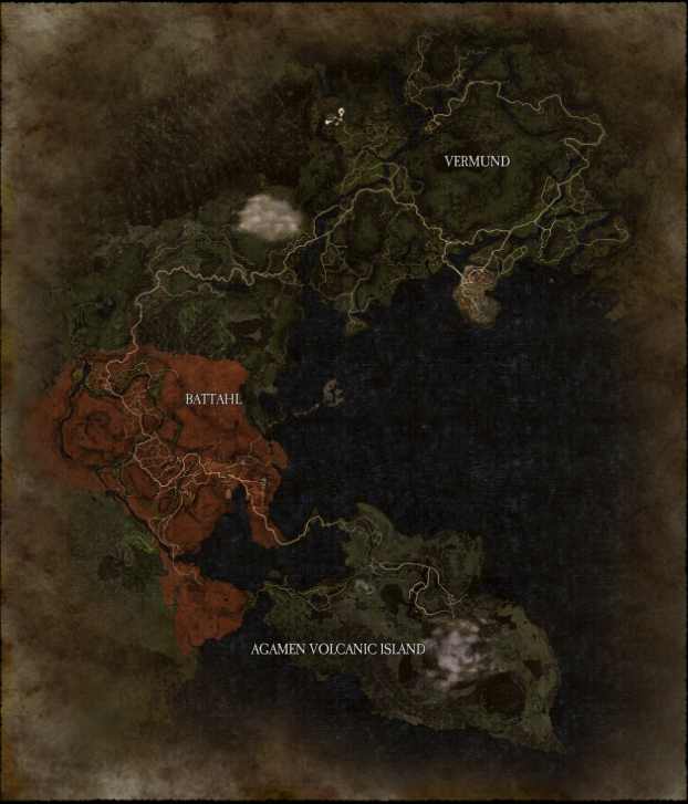 An overview of the Dragon'ss Dogma 2 map.