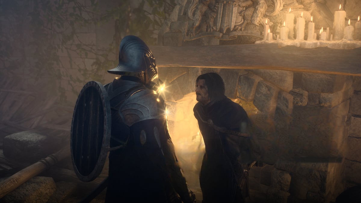 A character stood alongside the Thief Maister in Dragon's Dogma 2.