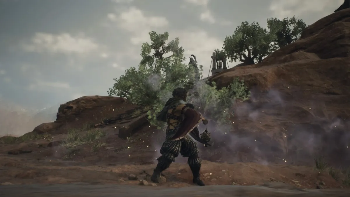 A Trickster waves their censor around in Dragon's Dogma 2.