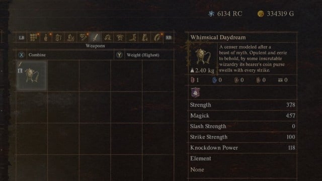 The Whimsical Daydream weapon in Dragon's Dogma 2.