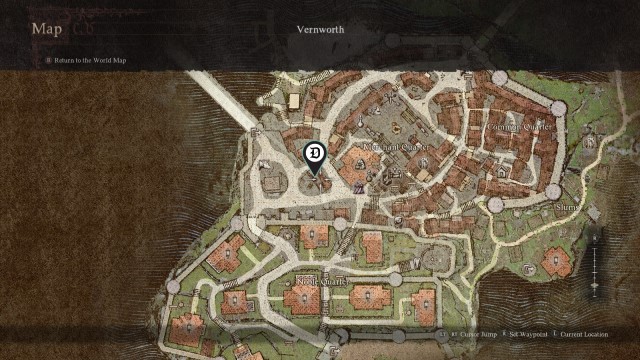 The location of the Bribery Investigation Findings in Dragon's Dogma 2.