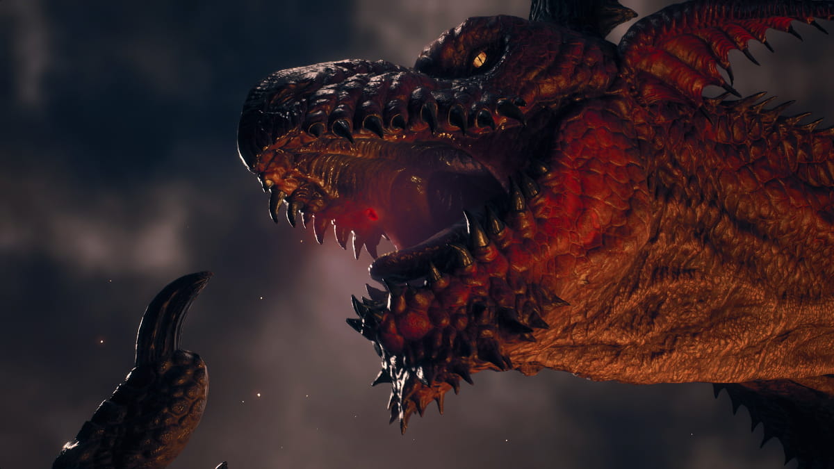 A Dragon in a cutscene in Dragon's Dogma 2.
