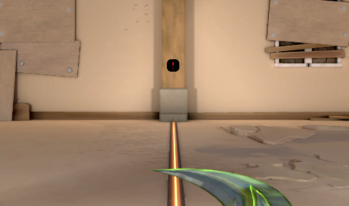 Exclamation mark crosshair in VALORANT