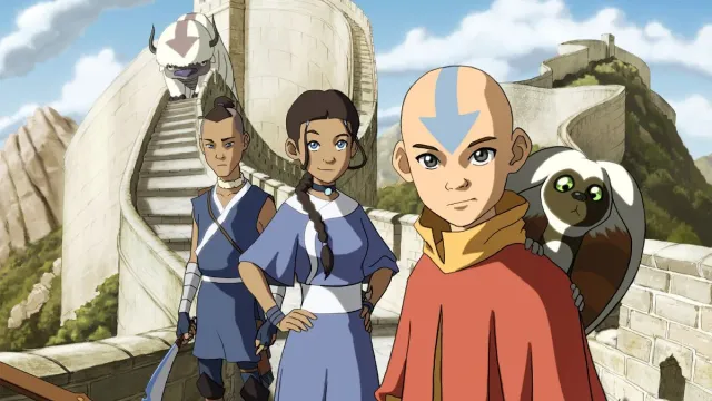 Avatar the last Airbender promo picture with Aang