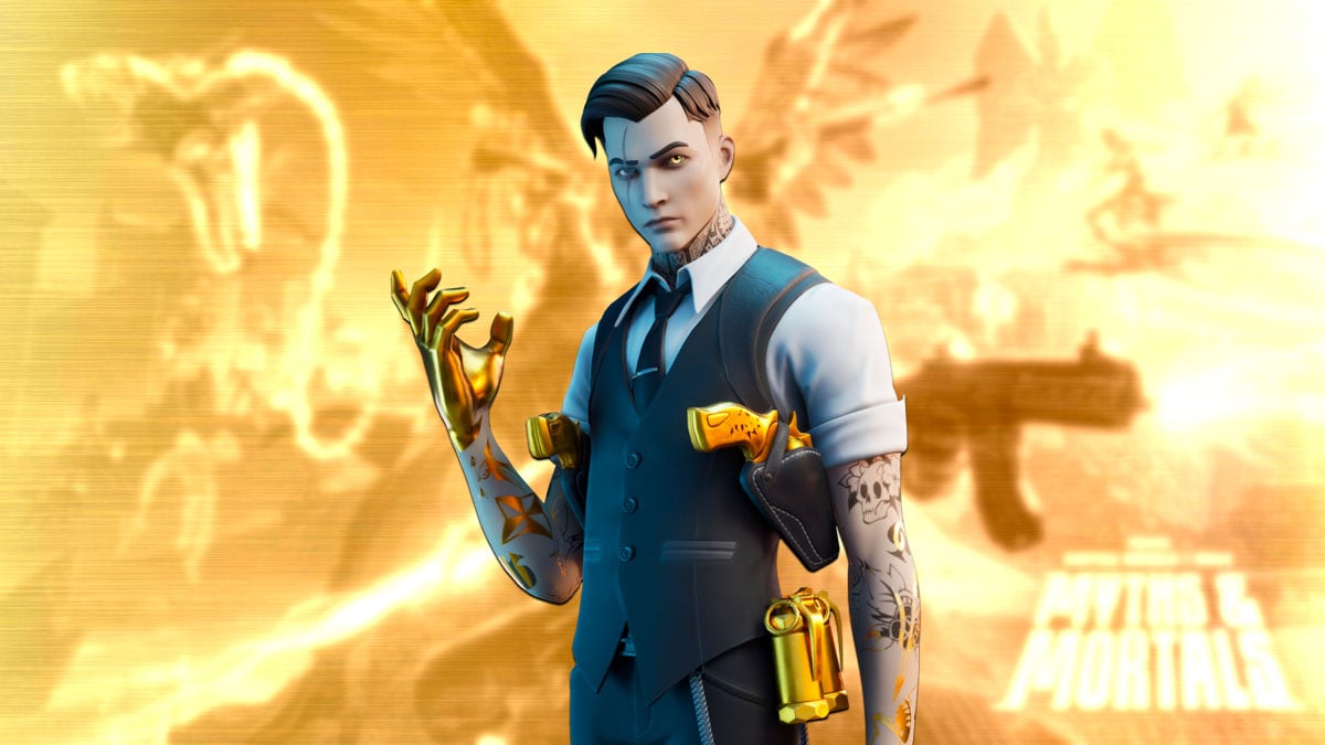Midas with Golden Background in Fortnite