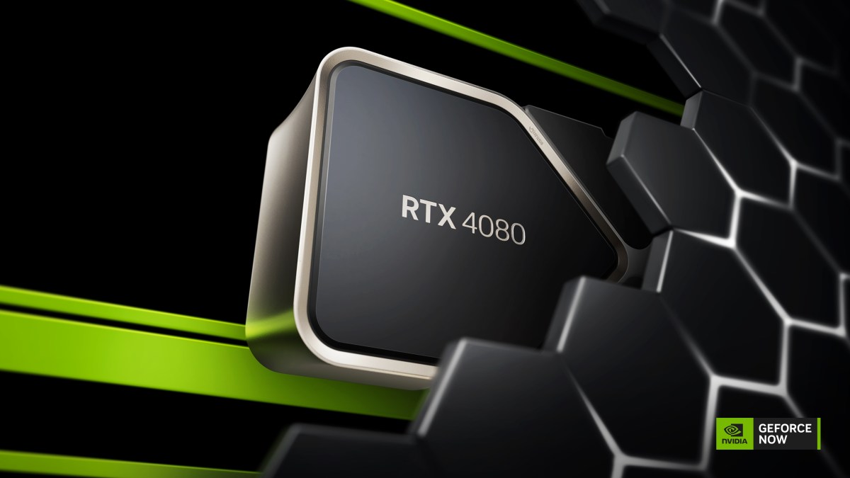 GeForce Now promotional screenshot of an RTX 4080 GPU