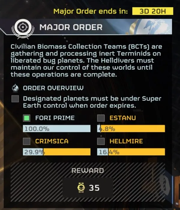 Liberate Mirin and Draco Sectors Major Order in Helldivers 2