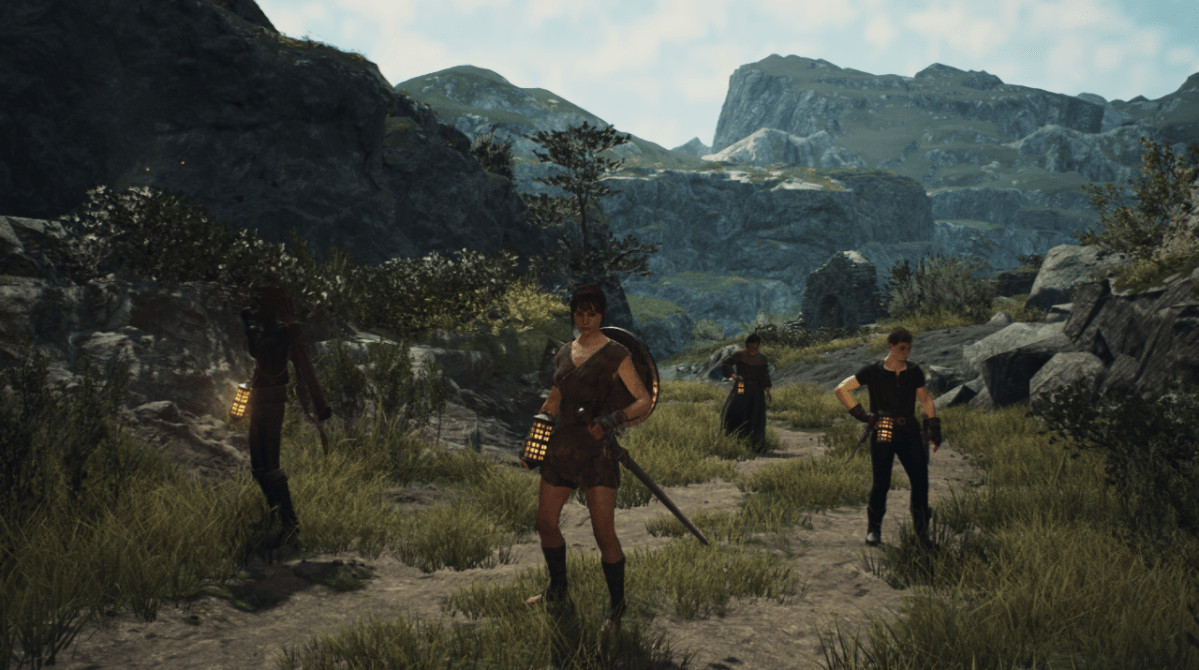 The Arisen with their party of Pawns in Dragon's Dogma 2