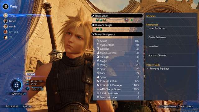 How every stat works in Final Fantasy 7 Rebirth