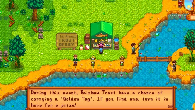 Stardew Valley Derby Trout rules