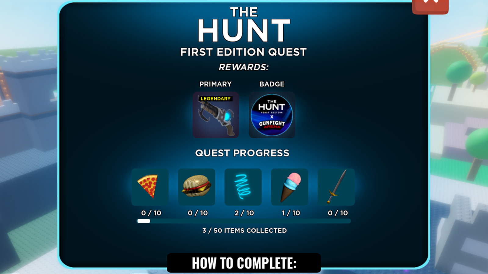 How To Get Roblox The Hunt Badge In Gunfight Arena