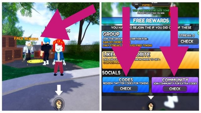 How to redeem codes in Super Power Grinding Simulator