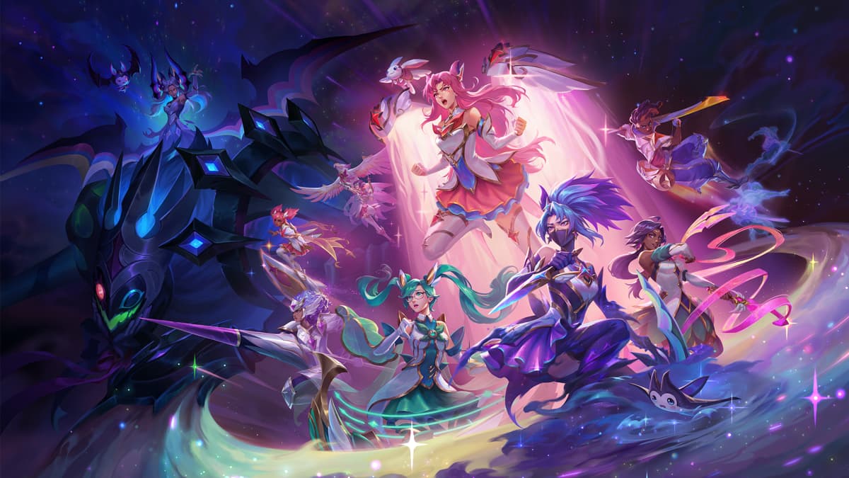 Promotional artwork for the League of Legends Star Guardians skins