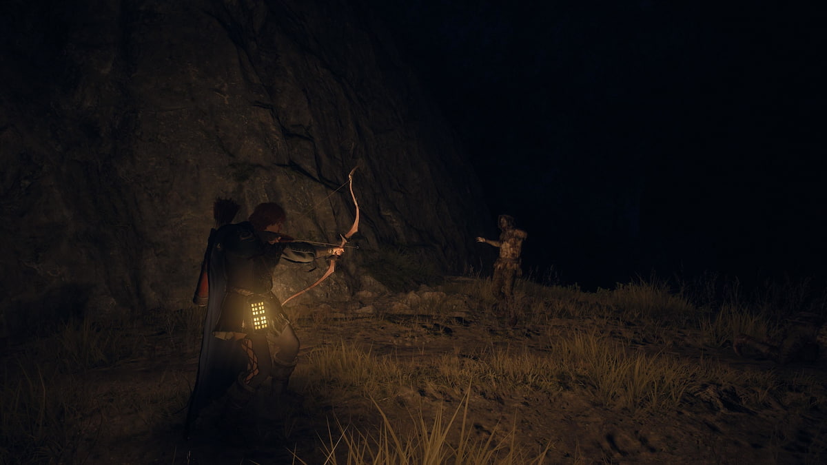 Arisen Archer shooting a Zombie in Dragon's Dogma 2.
