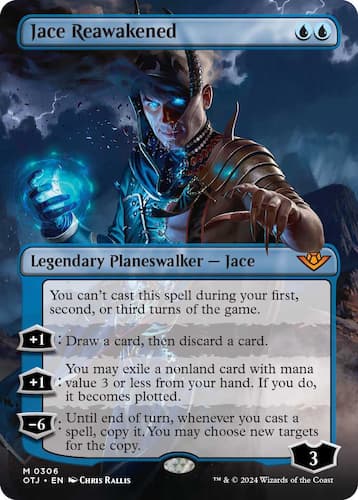 Jace casting illusion magic in Thunder Junction