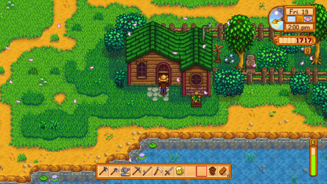 meeting with Leah at her cottage in Stardew Valley