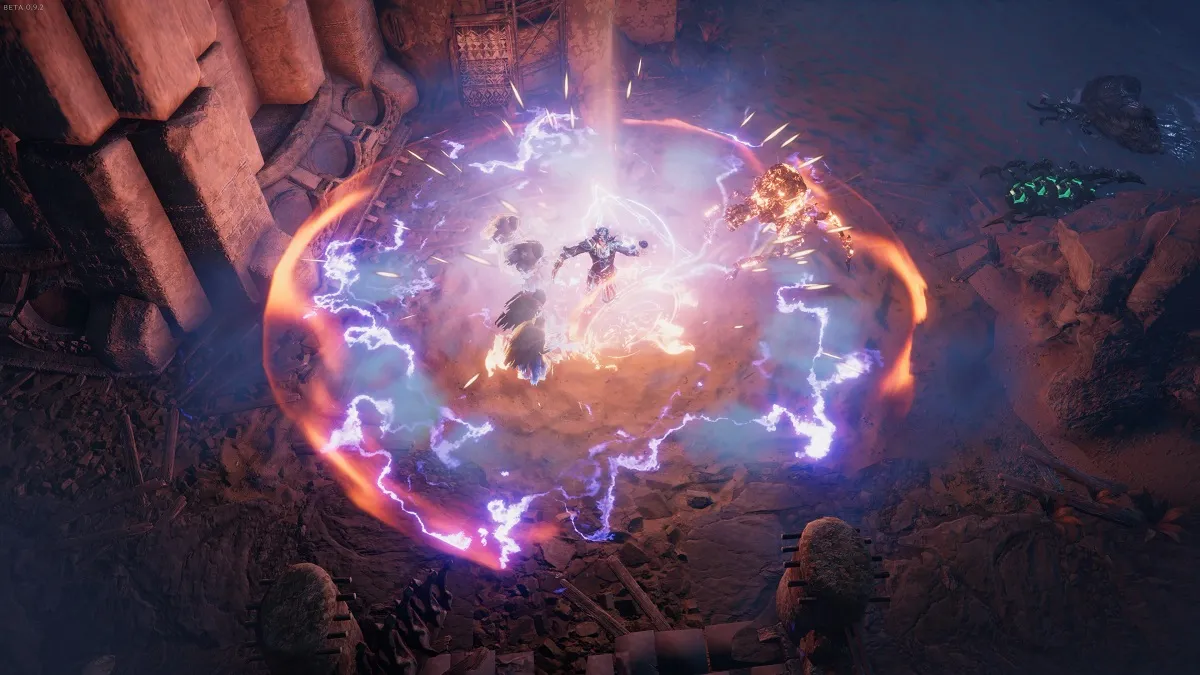 An image of the Mage casting a spell in Last Epoch