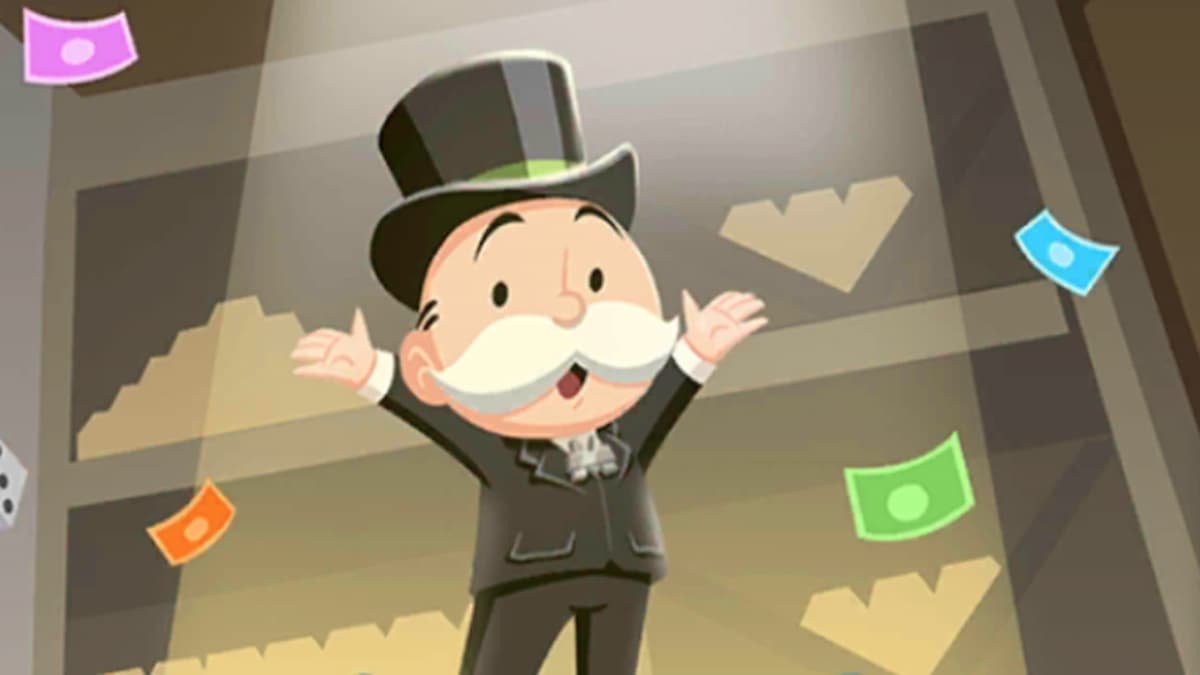 Mr. Monopoly in vault with money