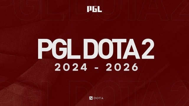 PGL's Dota 2 banner for 2024 and 2024 seasons.
