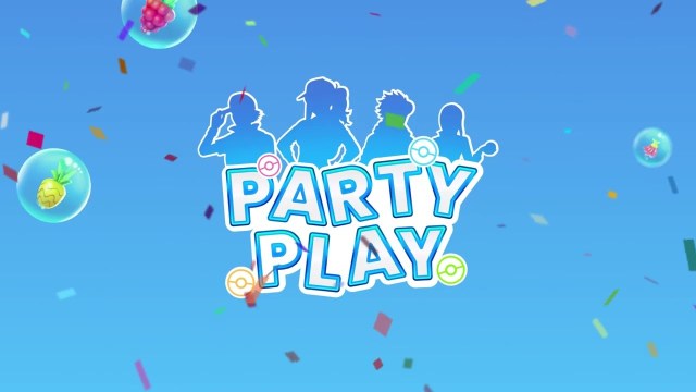 Party Play poster in Pokémon GO