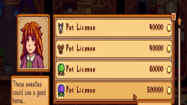 All new pets in Stardew Valley 1.6 update