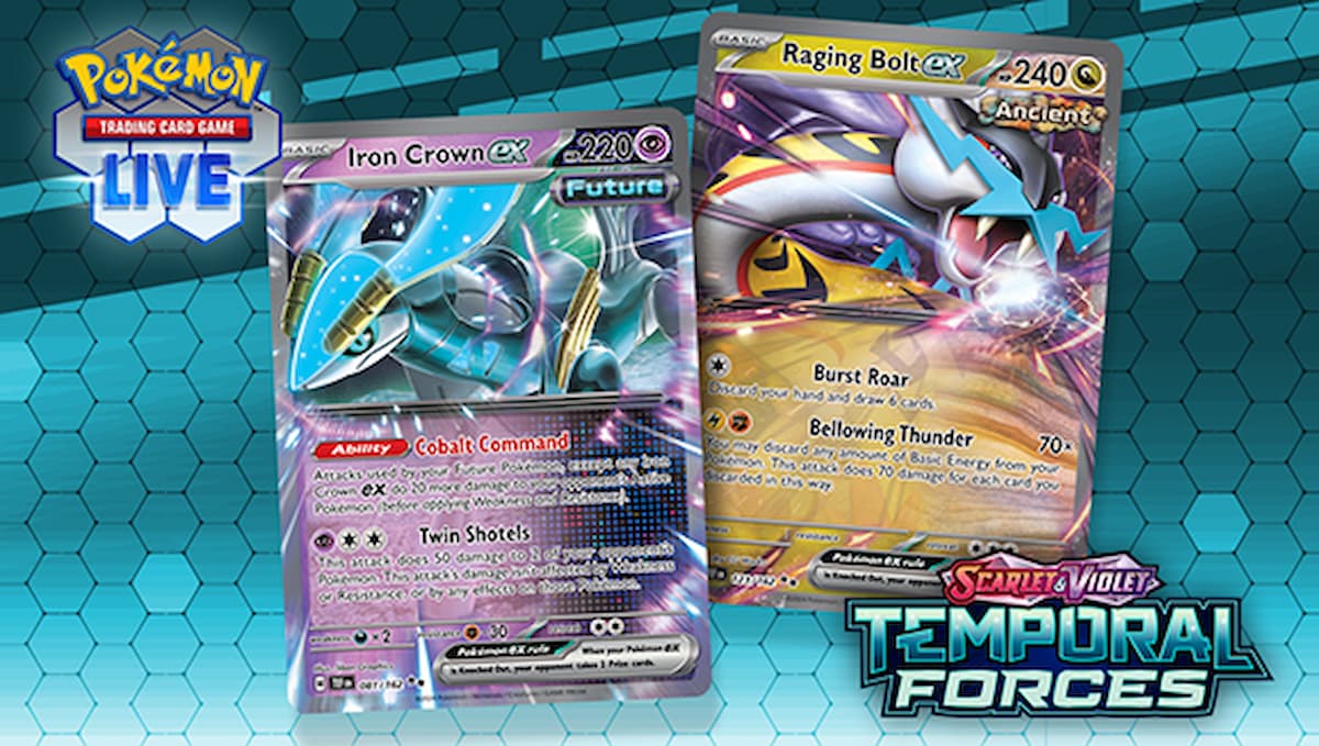 A promo for Temporal Forces in TCG Live.