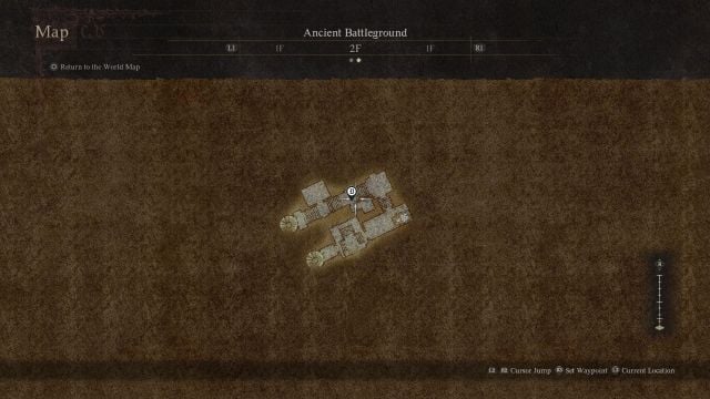 Location of doors which are opened by Ancient Battleground Key in Dragon's Dogma 2.
