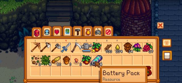 Image of a Battery Pack in Stardew Valley.