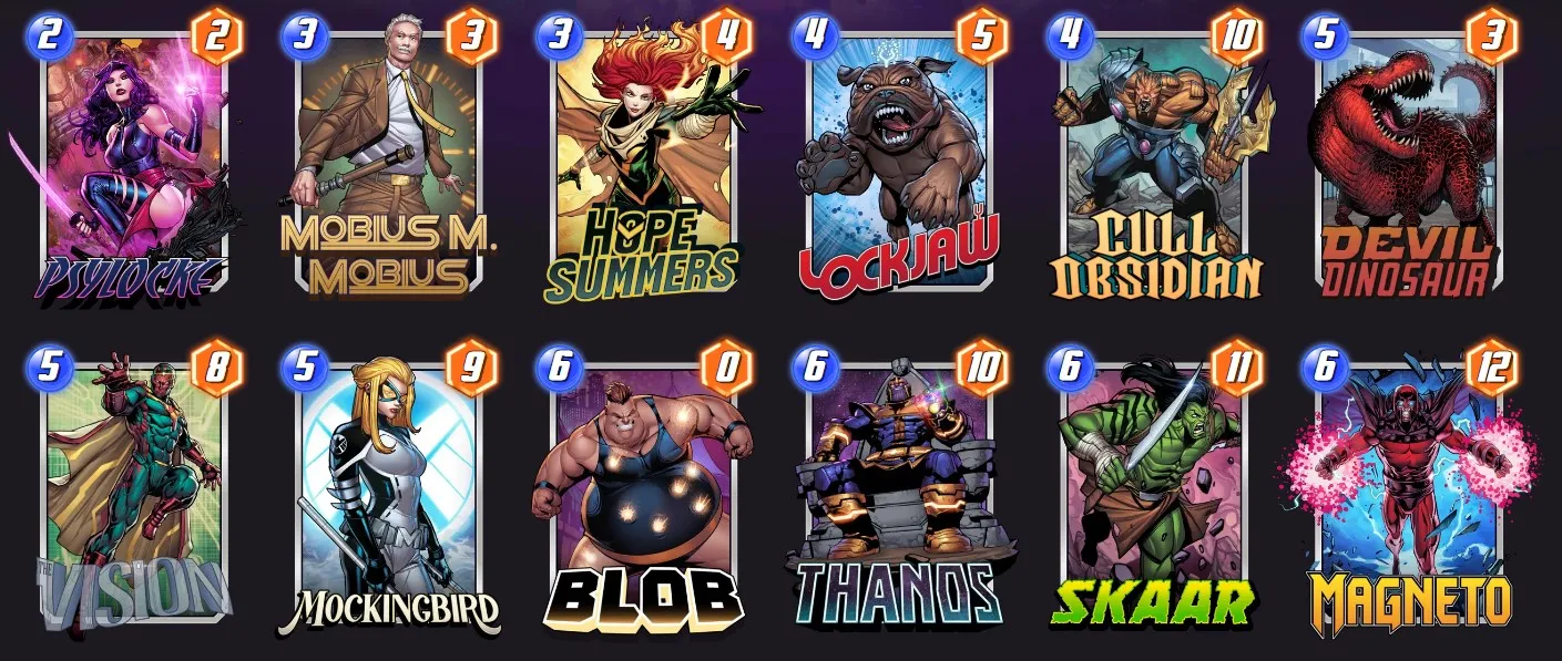 Marvel Snap Thanos Lockjaw deck