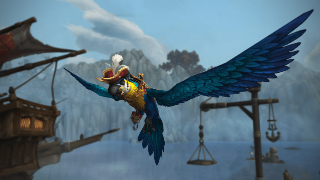 Pirate mount reward for the renown track in WoW Plunderstorm