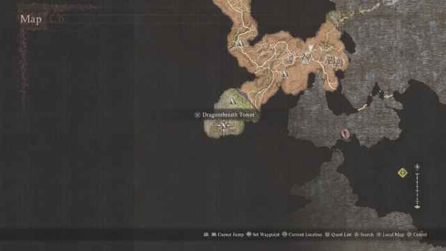 dragonsbreath tower map location dd2