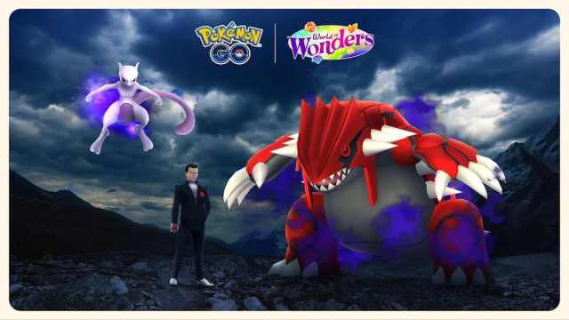 Giovanni with Shadow Mewtwo and Groudon.