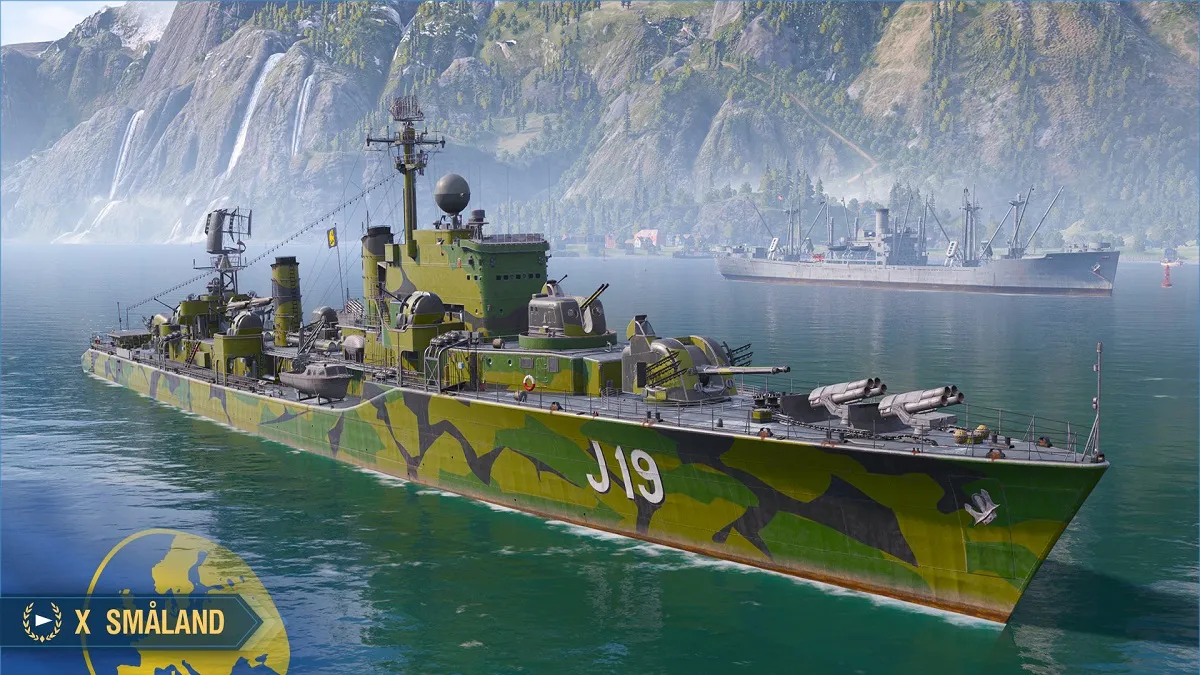 The Swedish Smaland in World of Warships.