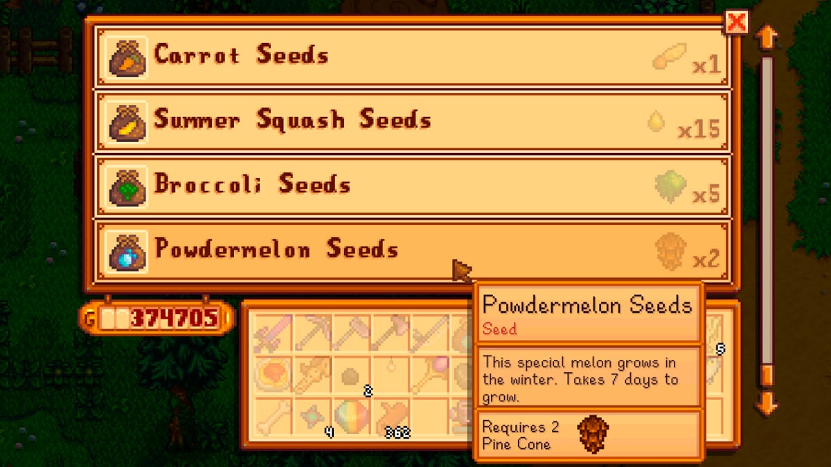 How to get Powdermelon in Stardew Valley