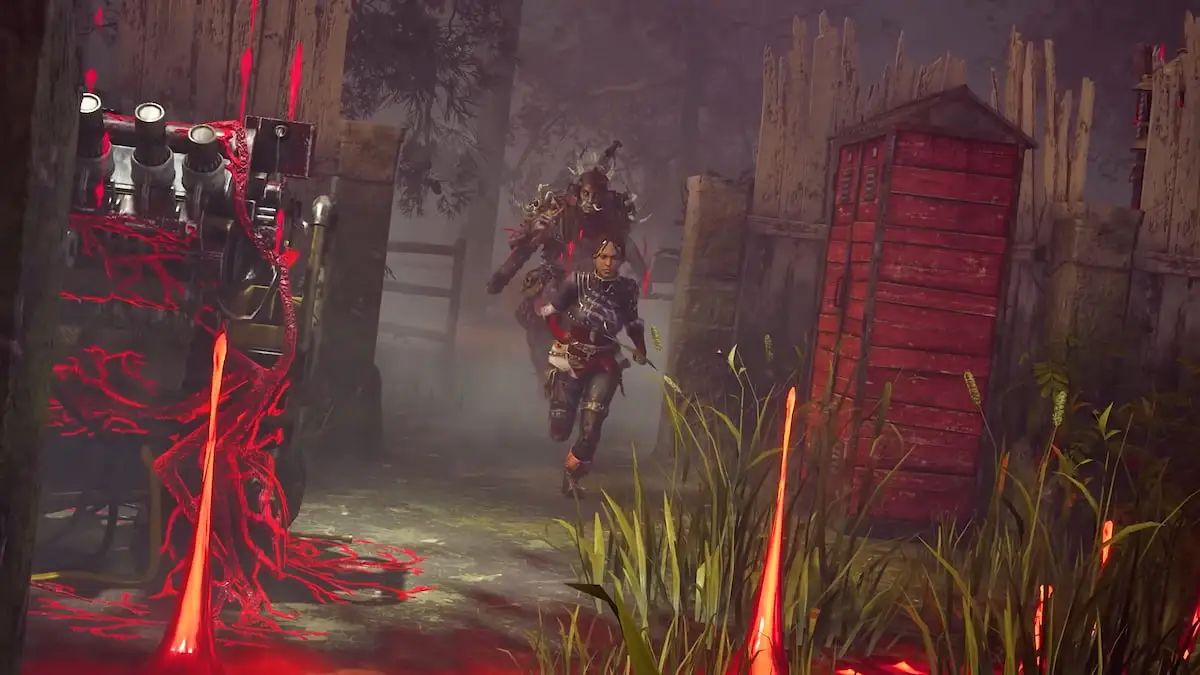 Oni chasing Elodie Rakoto during the Blood Moon event