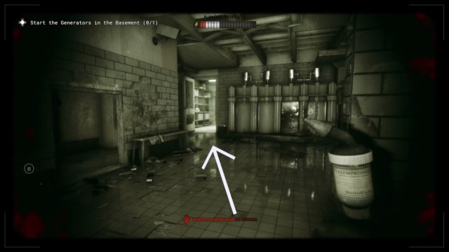 Exit into lit room outside Shower and Locker Room in The Outlast Trials