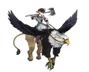 An image of the Gryphon Knight class from Unicorn Overlord.