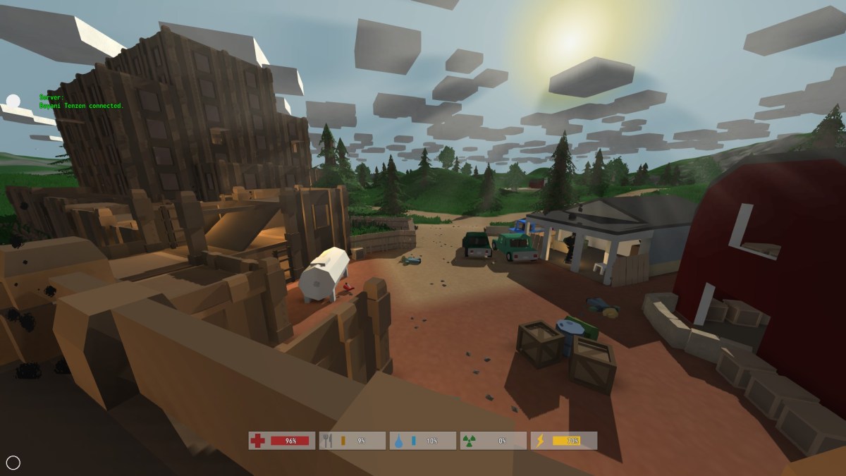 A settlement in Unturned.