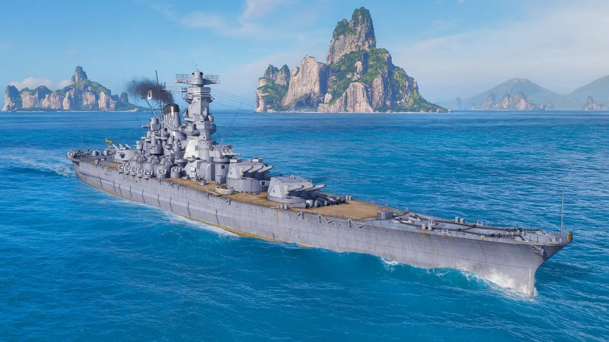The Japanese Battleship Yamato in World of Warships.