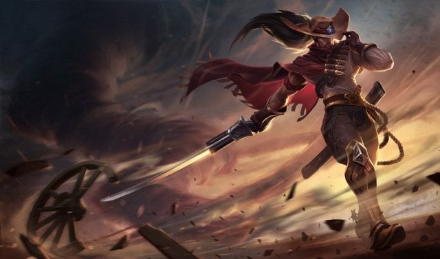 Yasuo marching forward against the wind.