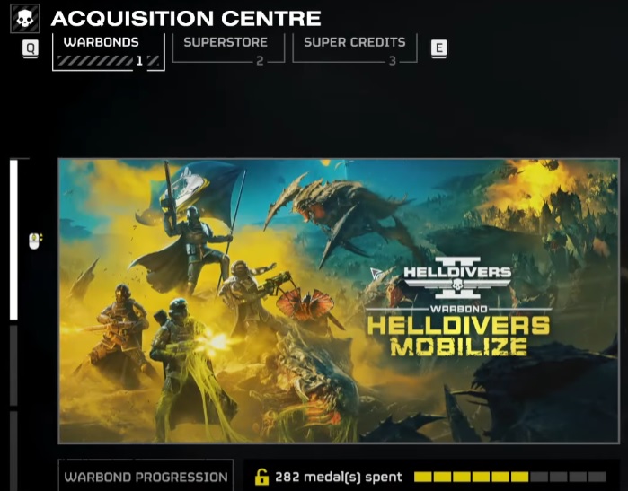 The Acquisition Centre in Helldivers 2.