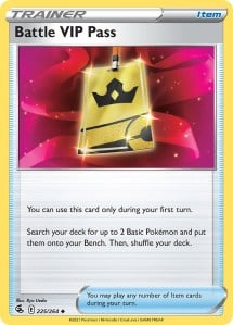 The Battle VIP pass card in Pokémon TCG Live.