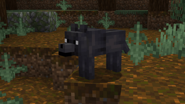 The Black Wolf in Minecraft.