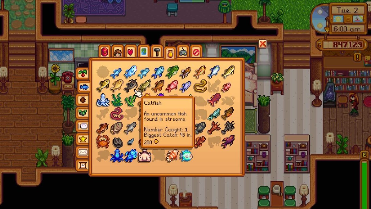 stardew valley fish collection guide